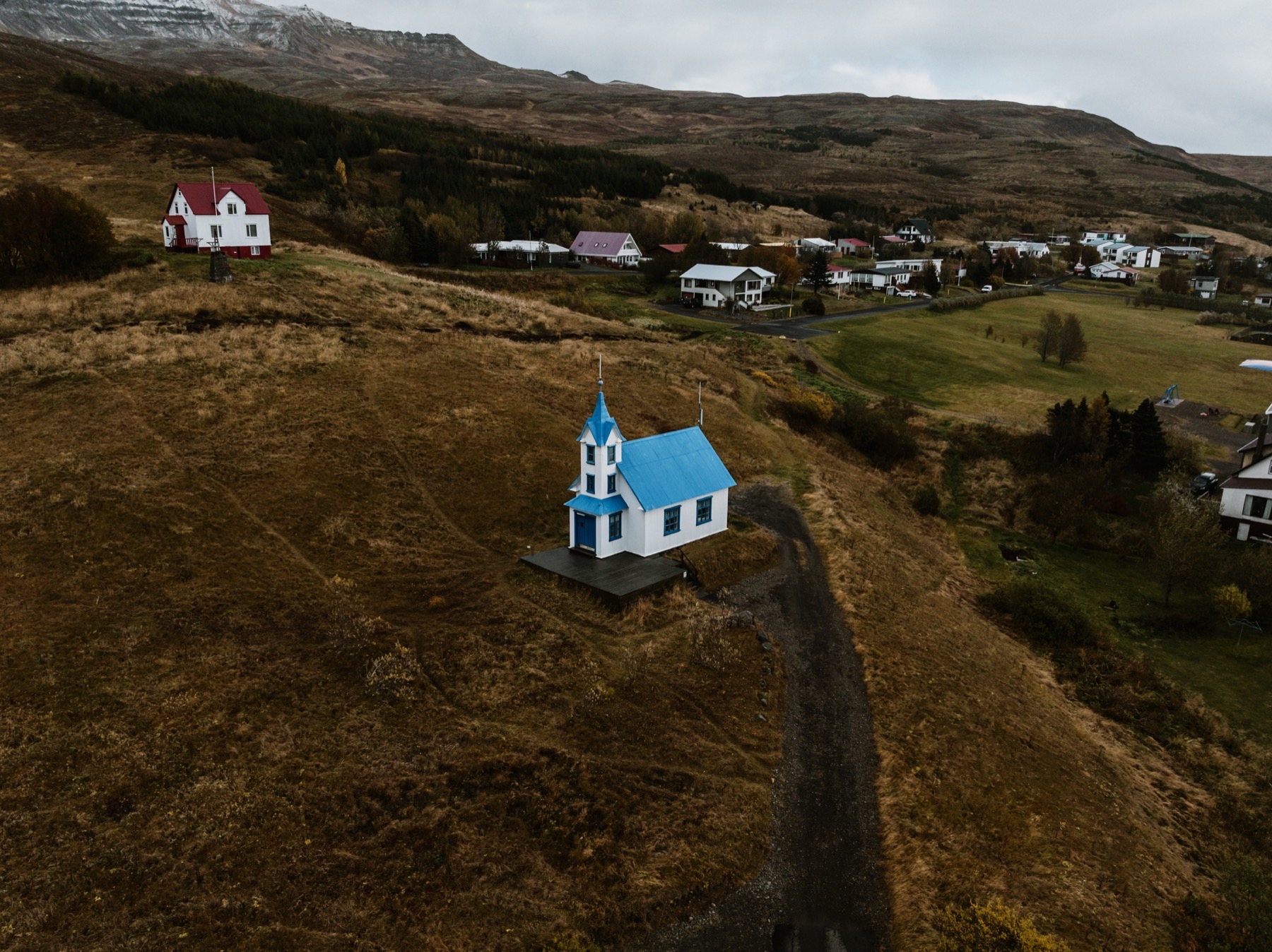 Tiny Church on the hillside above Stöðvarfjörður